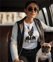 Francia bulldog mintás termékek