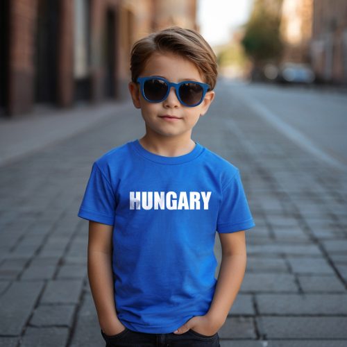 Hungary - Gyerek póló / Kék