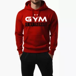 Gym is my therapy - Pulóver / Piros