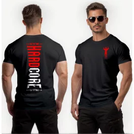 Hardcore gym férfi póló / Fekete