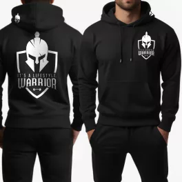 It's a lifestyle. Warrior - Pulóver / Fekete