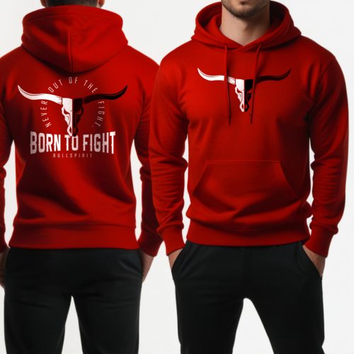 Born to fight Bullspirit - Pulóver / Piros