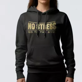 No stress go to the gym! - Női pulóver / Fekete