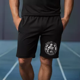 Warrior soul No pain No gain - Fekete rövidnadrág