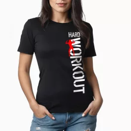Hard Workout - Női póló / Fekete