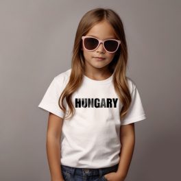 Hungary - Gyerek póló (univerzális fazon) / Fehér