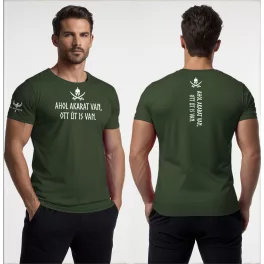Ahol akarat van, ott út is van. Férfi póló / Army