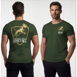   Kemény külső, érző szív  - Amstaff férfi póló / Army