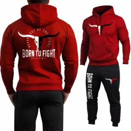 Born to fight - Bullspirit melegítő szett / piros - fekete