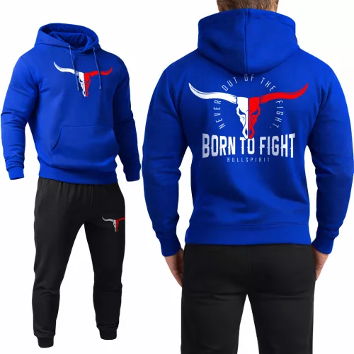 Born to fight - Bullspirit melegítő szett / Kék - fekete