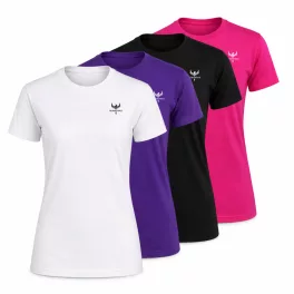   BornwinX női póló csomag - 4 db  (fehér, lila, fekete, fuchsia)