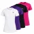 BornwinX női póló csomag - 4 db  (fehér, lila, fekete, fuchsia)
