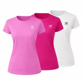 BornwinX női póló csomag - 3 db (pink, fuchsia, fehér)