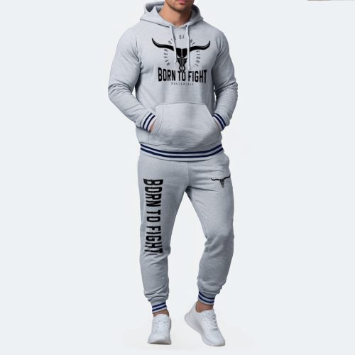 Born to fight - Bullspirit melegítő szett / Szürke