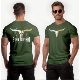 Born to fight - Bullspirit férfi póló / Army