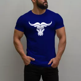 Bull férfi póló / Kék