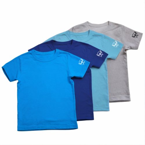BornwinX gyerek póló csomag - 4 db (aqua, királykék, atoll blue, szürke)
