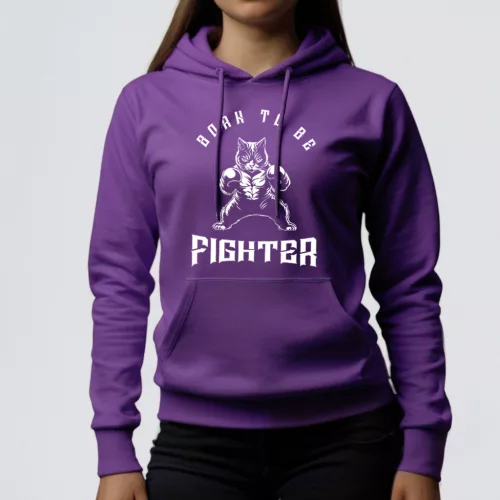 Born to be fighter - Női pulóver / Lila