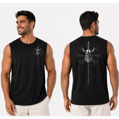 Valhalla sword ujjatlan póló S