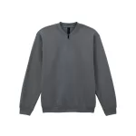 Gildan GISF008 SOFTSTYLE™ MIDWEIGHT FELNŐTT 1/4 CIPZÁRAS PULÓVER 3XL