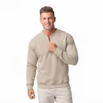 Gildan GISF008 SOFTSTYLE™ MIDWEIGHT FELNŐTT 1/4 CIPZÁRAS PULÓVER 3XL