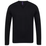 Henbury HN720 FÉRFI 12GG V-NYAKÚ PULÓVER S