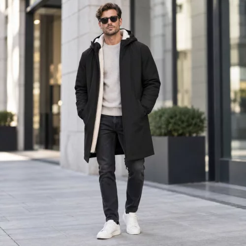 Native Spirit NS609 UNISZEX SHERPA BÉLÉSES VÍZHATLAN KABÁT XS