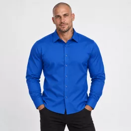   Premier PR204 FÉRFI HOSSZÚ UJJÚ KARCSÚSÍTOTT POPLIN ING S/M
