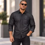 Premier PR222 FÉRFI DENIM ING FARMER STÍLUSÚ TŰZÉSSEL XS