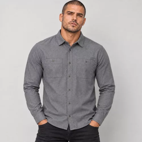 Premier PR247 FÉRFI ORGANIKUS PAMUT CHAMBRAY FAIRTRADE ING S