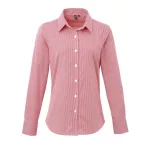 Premier PR320 NŐI APRÓKOCKÁS (GINGHAM) HOSSZÚ UJJÚ PAMUT ING  3XL