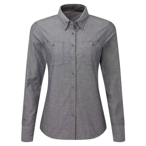 Premier PR347 NŐI ORGANIKUS PAMUT CHAMBRAY FAIRTRADE ING 2XL