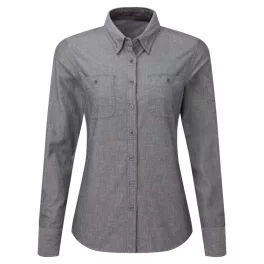 Premier PR347 NŐI ORGANIKUS PAMUT CHAMBRAY FAIRTRADE ING S