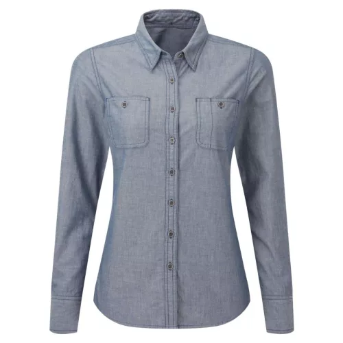 Premier PR347 NŐI ORGANIKUS PAMUT CHAMBRAY FAIRTRADE ING M