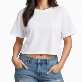 True Blanks TB02W053 WOMENS CROP TOP S