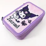 Hello Kitty Kuromi Purple tolltartó töltött 3 emeletes + BornwinX egyedi póló
