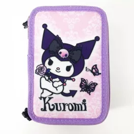 Hello Kitty Kuromi Purple tolltartó töltött 3 emeletes