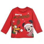 Disney Mickey Pluto Red Karácsonyi baba póló, felső 12 hó