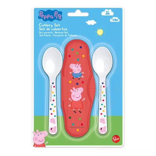 Peppa malac Kindness baba utazó evőeszköz készlet