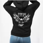 Focus on your goals - Női pulóver / Fekete