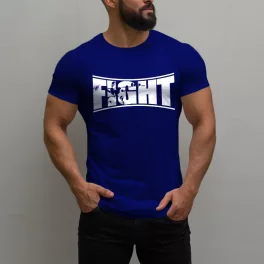 Fight férfi póló /Kék