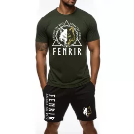 Fenrir - Férfi póló + rövidnadrág / Army - fekete