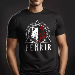 Fenrir férfi póló / Fekete