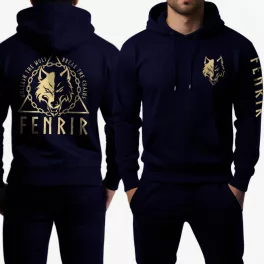 Fenrir pulóver / Navy - gold