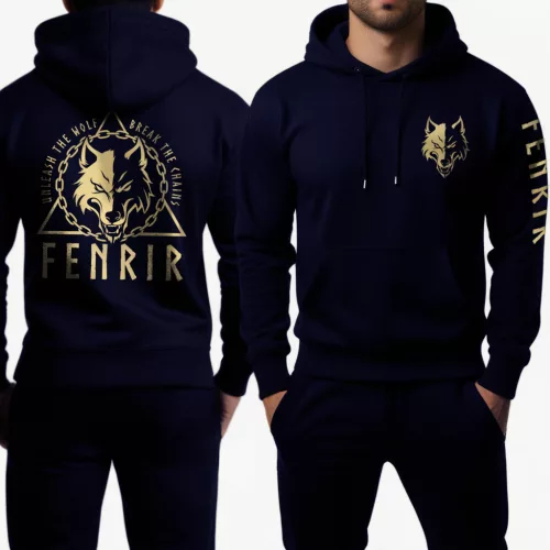 Fenrir pulóver / Navy - gold
