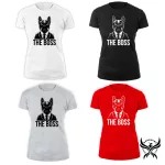 The Boss - Francia bulldog / Női póló / Fehér