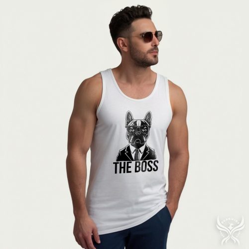 The boss - Francia bulldog / Classicfit trikó 