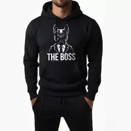 The boss - Francia bulldog - Pulóver / Fekete