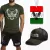 Hungary Falcon póló (army) + rövidnadrág (fekete) + sapka + illatosító 