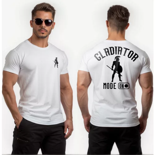 Gladiator mode on férfi póló / Fehér